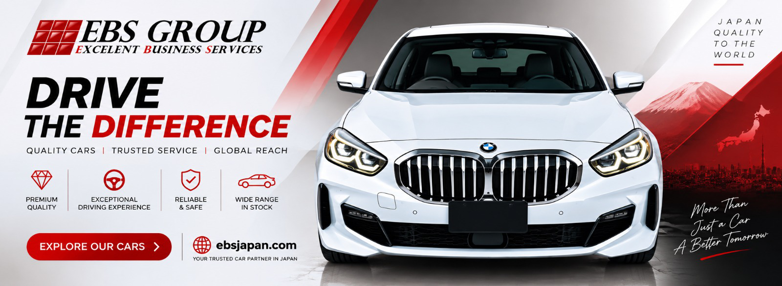 EBS Group — Drive the difference. Quality cars, trusted service, global reach.
